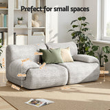 Artiss 2 Seater Sofa Modular Sectional Sofas Couch Bed No Assembly Living Room Grey