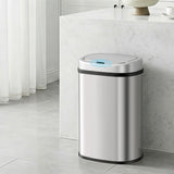 Devanti 50L Sensor Bin Motion Rubbish Automatic Silver