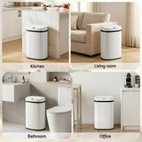 Ember 50L Sensor Bin Motion Rubbish Automatic White