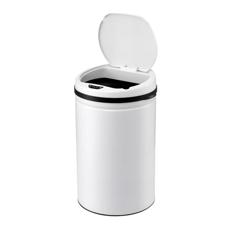 Devanti 30L Sensor Bin Automatic Touchless Trash Can Garbage Rubbish White