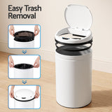 Devanti 30L Sensor Bin Automatic Touchless Trash Can Garbage Rubbish White
