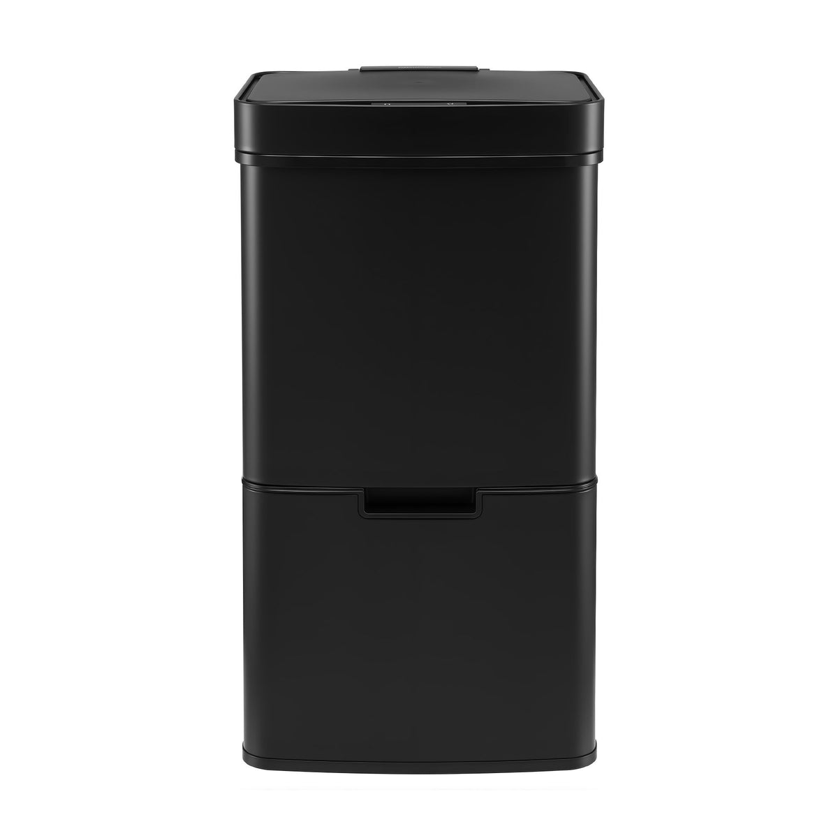 Devanti 72L Sensor Bin Rubbish Bins 4-in-1 Compartment Stainless Steel Trash Can Black