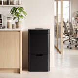 Devanti 72L Sensor Bin Rubbish Bins 4-in-1 Compartment Stainless Steel Trash Can Black