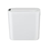 Devanti Automatic Trash Bin with Lid 11L Motion Sensor Kitchen Bin Touchless Garbage Can Modern White Plastic Slim Rubbish Bin with Liner Holder for Kitchen, Home, Office