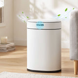 Devanti 20L Automatic Sensor Bin Touchless Rubbish Waste Bin White Kitchen