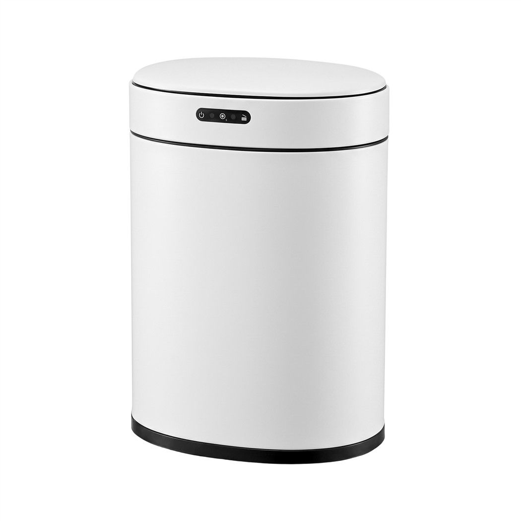 Devanti 20L Automatic Sensor Bin Touchless Rubbish Waste Bin White Kitchen