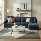 Artiss Modular Sofa Chaise Set 5-seater Dark Grey
