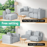Alvin 3-seater Sofa Grey