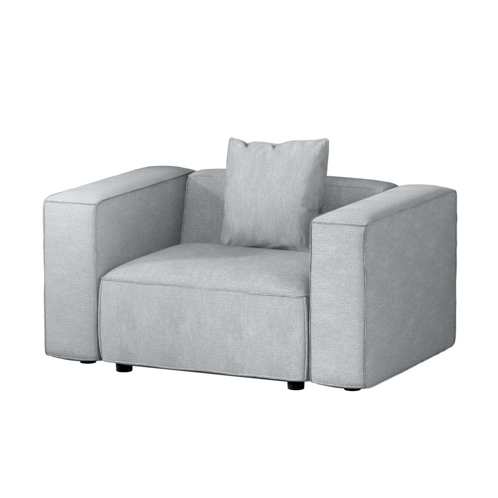 Alvin Single Armchair Grey