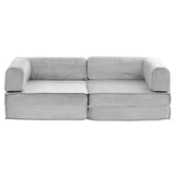 Artiss Convertible Folding Sofa Bed Grey