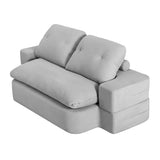 Convertible Folding Sofa Bed in Corduroy Grey