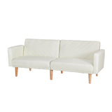 Sienna Sofa Bed 195CM Beige Faux Linen