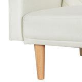 Sienna Sofa Bed 195CM Beige Faux Linen