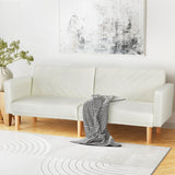 Sienna Sofa Bed 195CM Beige Faux Linen