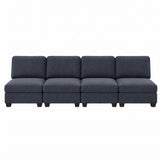 Artiss 4 Seater Modular Sofa Set Sectional Easy Assembly Dark Grey