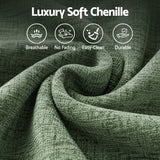Artiss Comfort Boneless Sofa for Living Room Green Luxury Chenille