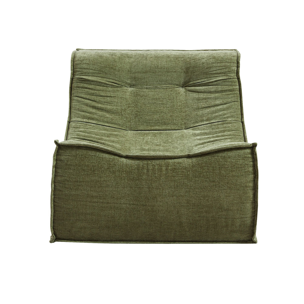 Artiss Floor Sofa Armless Chenille No Assembly Removable Cover Green