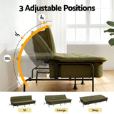 Artiss Sofa Bed, 1.9m 3-Seater Soft Innerspring Adjustable Couch Futon Chair for Apartment Dorm Living Room Office Study Bedroom, Green