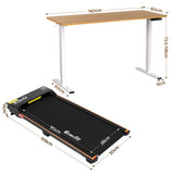 Artiss 140cm Standing Desk Treadmill Motorised Natural Wood