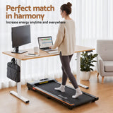 Artiss 140cm Standing Desk Treadmill Motorised Natural Wood