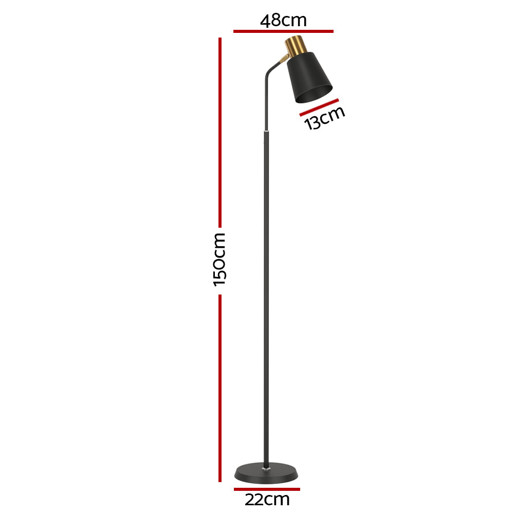 Aria Floor Lamp LED Light Stand Modern Home Living Room Office Reading Black