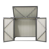 Giantz Garden Shed Wheelie Bin Storage Enclosure Outdoor Lockable Steel Cabinet