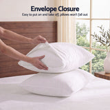 Giselle Queen 500TC Cotton 4Pcs Sheet Set with 40cm Extra Deep Pocket for Thick Mattresses Sateen Weave for Sweaty Nights White