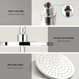 Cefito 9'' Rain Shower Head Set Handheld Round High Pressure Mixer Tap Chrome
