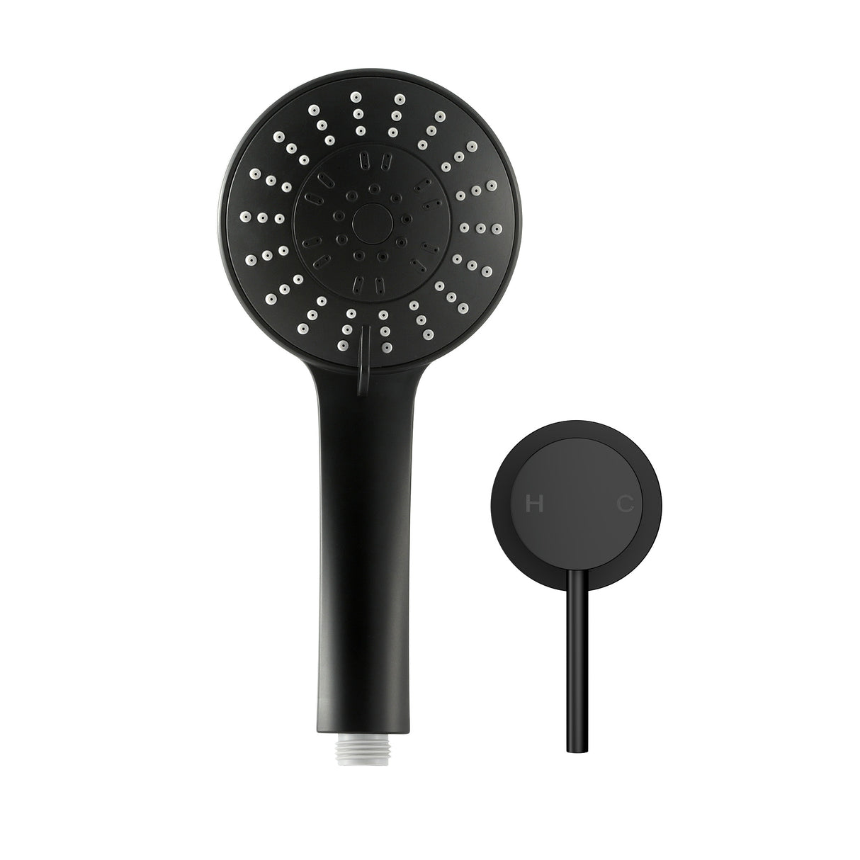 Cefito 4.5" Handheld Shower Head Round with Wall Bathroom Mixer