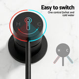 Cefito 4.5" Handheld Shower Head Round with Wall Bathroom Mixer