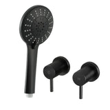 Cefito 4.5" Handheld Shower Head Round with Wall Twin Swivel Bathroom Tap