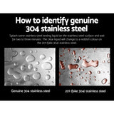 Cefito Kitchen Sink 45X39CM Stainless Steel Basin Single Bowl Silver