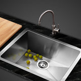Cefito Kitchen Sink 51X45CM Stainless Steel Basin Single Bowl Silver