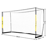 Everfit Portable Soccer Goal Net Fibreglass Polyester 12x6ft
