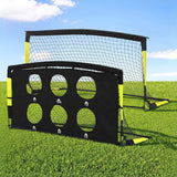Everfit Pop Up Soccer Goals 2 Piece Set Target Net Kids Indoor Outdoor