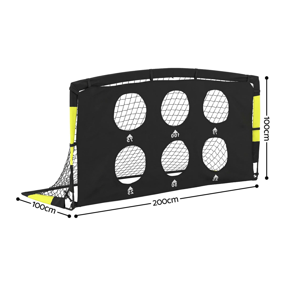 Everfit Pop Up Soccer Goals 2 Piece Set Target Net Kids Indoor Outdoor