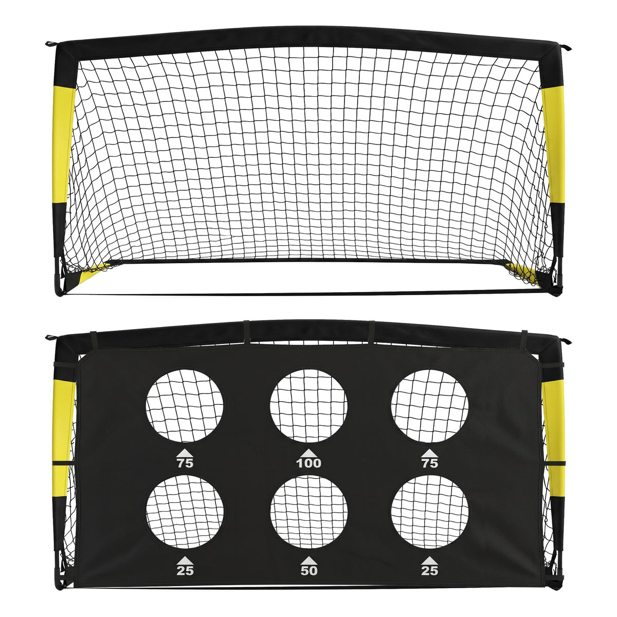 Everfit Pop Up Soccer Goals 2 Piece Set Target Net Kids Indoor Outdoor