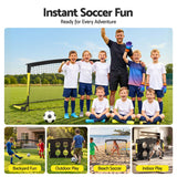 Everfit Pop Up Soccer Goals 2 Piece Set Target Net Kids Indoor Outdoor