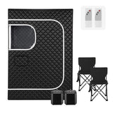 Devanti Portable Steam Sauna Tent 2 Person 1000W 3L Steamer Home SPA 60Min Timer