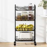 Artiss 4-Tier Shelving Unit Adjustable Garage Storage Kitchen Rack With Wheels