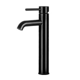 Cefito Bathroom Basin Mixer Tap Round Tall Faucet Vanity Laundry Black