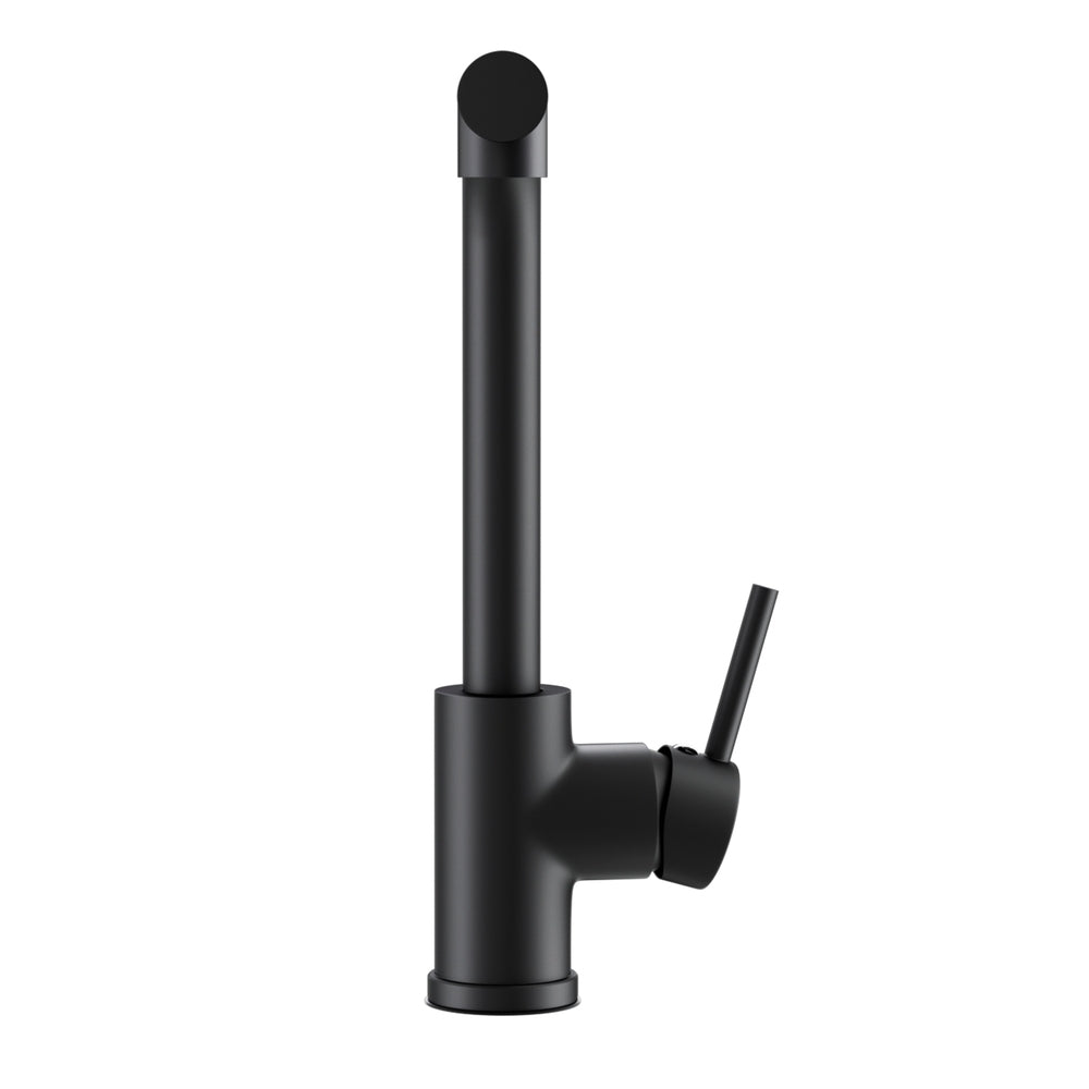 Kitchen Mixer Tap Pull Out Round 2 Mode Sink Basin Faucet Swivel WELS Black