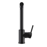 Kitchen Mixer Tap Pull Out Round 2 Mode Sink Basin Faucet Swivel WELS Black