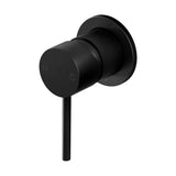 Cefito Basin Mixer Wall Tap Round Brass Faucet Shower Bathtub Black