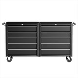 Giantz Tool Chest Trolley 10 Drawers Toolbox Storage Black