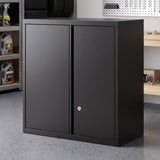 Giantz Steel Tool Cabinet Wall Mount Adjustable Shelf Garage Storage Lockable Black