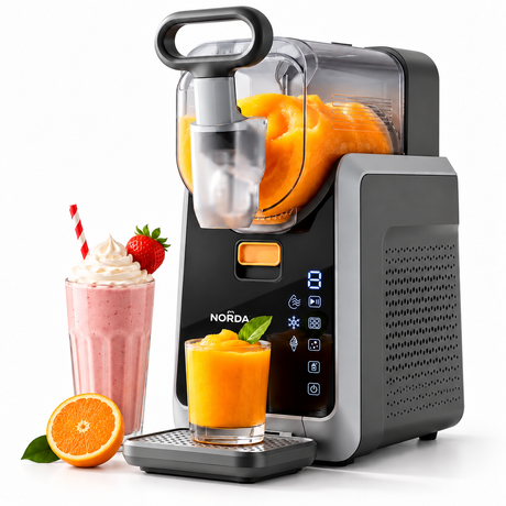NORDA 2L Slushie Machine Frozen Drink Maker Slushy Ice Cream Maker No Ice Compressor Touchscreen for Home BBQ Party
