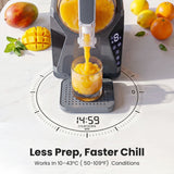 NORDA 1.3L Slushie Machine Frozen Drink Maker Slushy Ice Cream Maker No Ice Compressor Touchscreen for Home BBQ Party