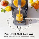 NORDA 1.3L Slushie Machine Frozen Drink Maker Slushy Ice Cream Maker No Ice Compressor Touchscreen for Home BBQ Party