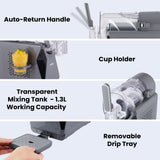 NORDA 1.3L Slushie Machine Frozen Drink Maker Slushy Ice Cream Maker No Ice Compressor Touchscreen for Home BBQ Party